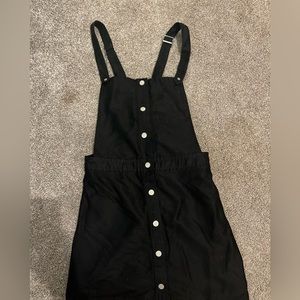 H&M Black Button up Romper Dress